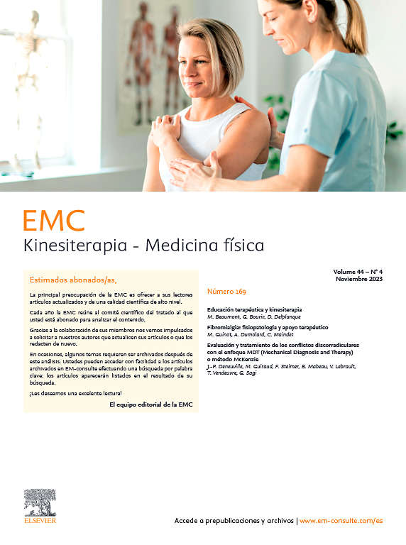Go to journal home page - EMC - Kinesiterapia - Medicina Física